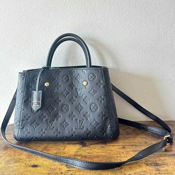 Louis Vuitton Handbags - Stunning Black Louis Vuitton Empreinte Leather Handbag – Excellent Condition